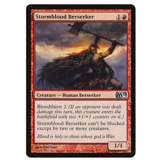 Stormblood Berserker 0156 card from the Magic The Gathering set Magic 2012