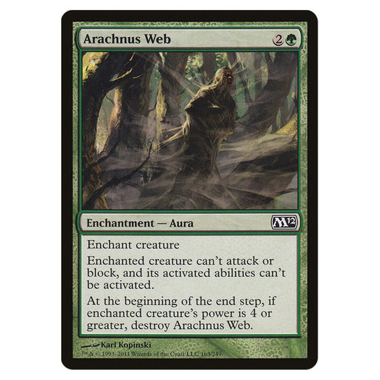 Arachnus Web 0163 card from the Magic The Gathering set Magic 2012