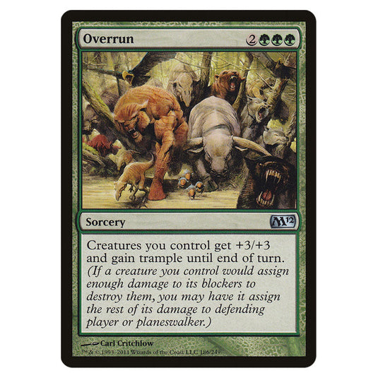 Overrun 0186 card from the Magic The Gathering set Magic 2012