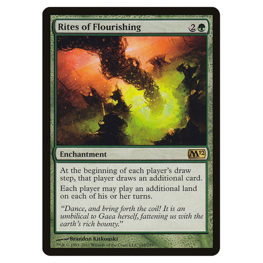 Rites of Flourishing 0192 card from the Magic The Gathering set Magic 2012