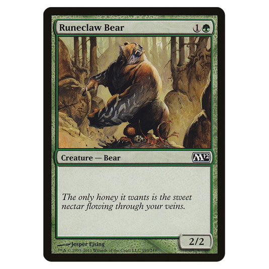 Runeclaw Bear 0193 card from the Magic The Gathering set Magic 2012