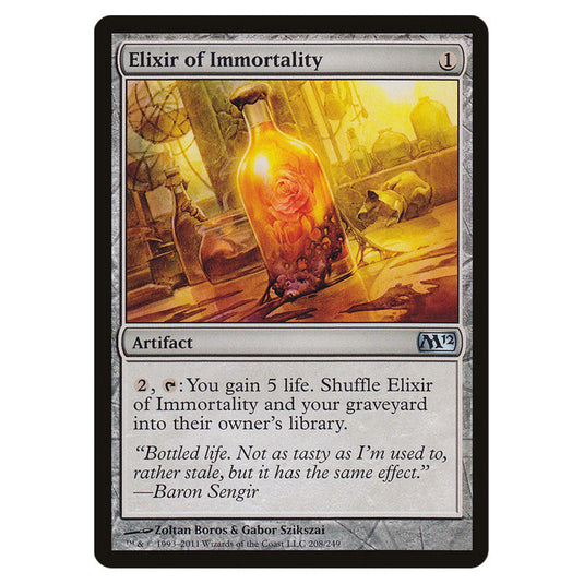 Elixir of Immortality 0208 card from the Magic The Gathering set Magic 2012