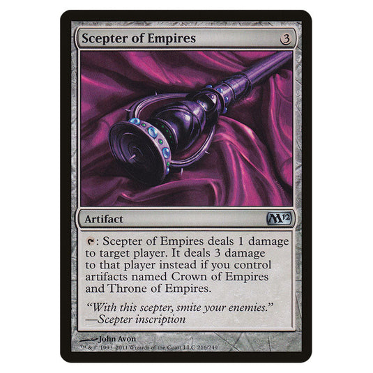 Scepter of Empires 0216 card from the Magic The Gathering set Magic 2012