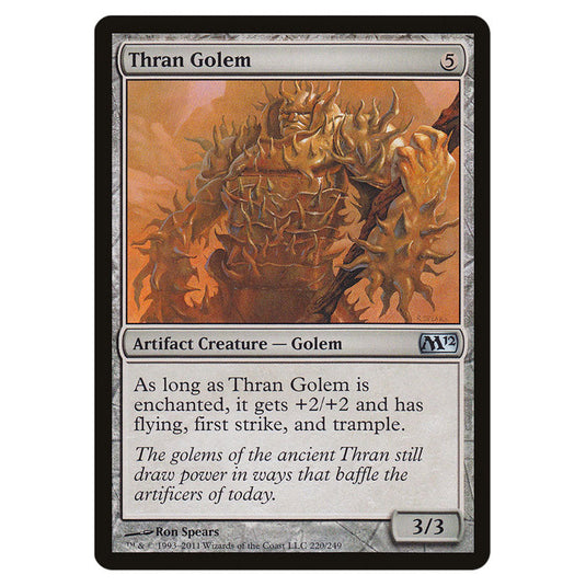 Thran Golem 0220 card from the Magic The Gathering set Magic 2012