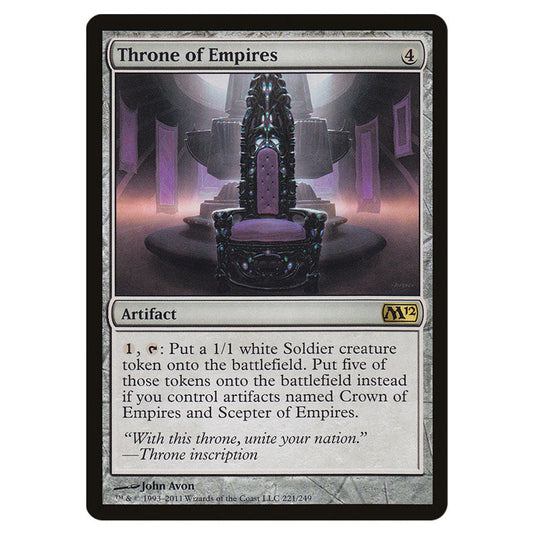 Throne of Empires 0221 card from the Magic The Gathering set Magic 2012