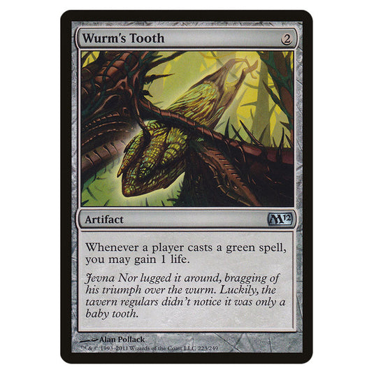 Wurm's Tooth 0223 card from the Magic The Gathering set Magic 2012