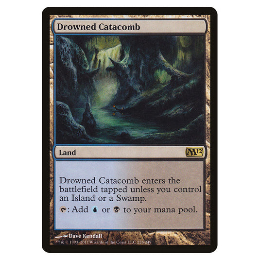 Drowned Catacomb 0226 card from the Magic The Gathering set Magic 2012