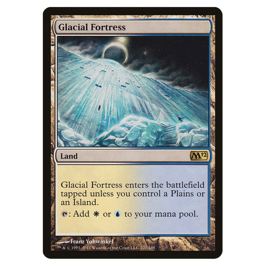 Glacial Fortress 0227 card from the Magic The Gathering set Magic 2012