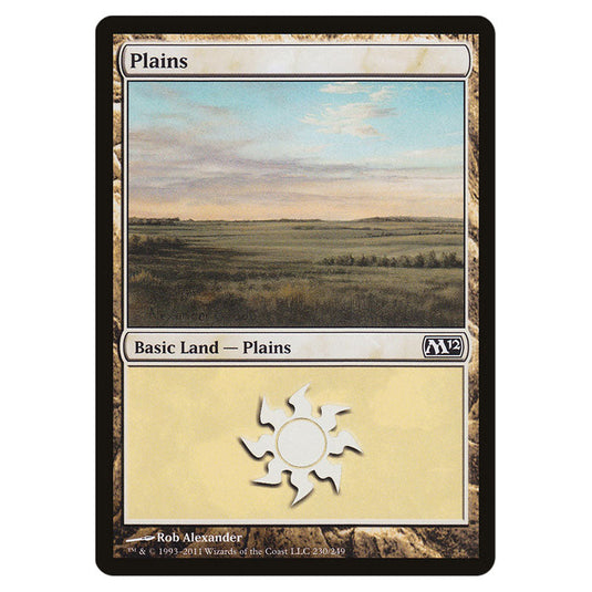 Plains 0230 card from the Magic The Gathering set Magic 2012