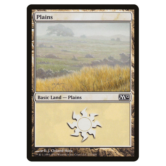 Plains 0231 card from the Magic The Gathering set Magic 2012