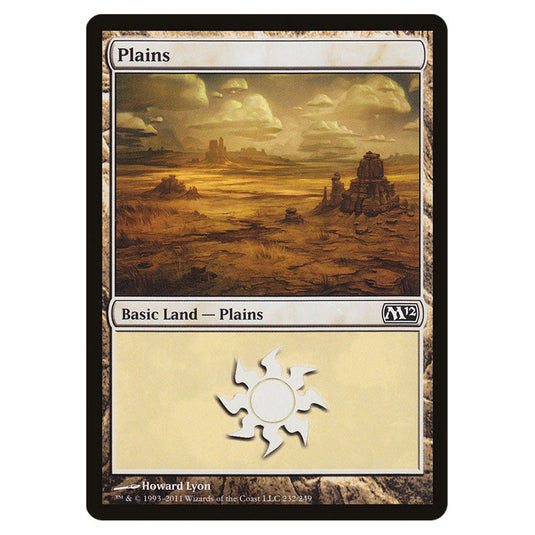 Plains 0232 card from the Magic The Gathering set Magic 2012