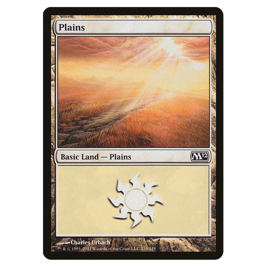 Plains 0233 card from the Magic The Gathering set Magic 2012