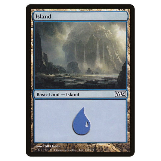 Island 0235 card from the Magic The Gathering set Magic 2012