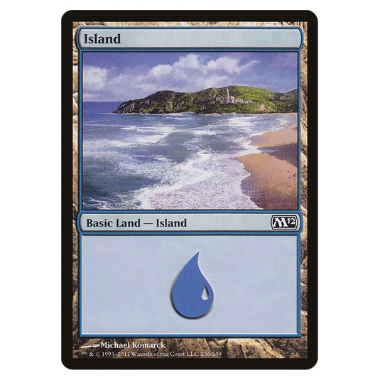 Island 0236 card from the Magic The Gathering set Magic 2012