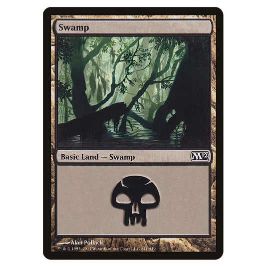 Swamp 0241 card from the Magic The Gathering set Magic 2012