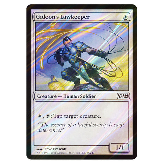 Gideon's Lawkeeper 0018 card from the Magic The Gathering set Magic 2012