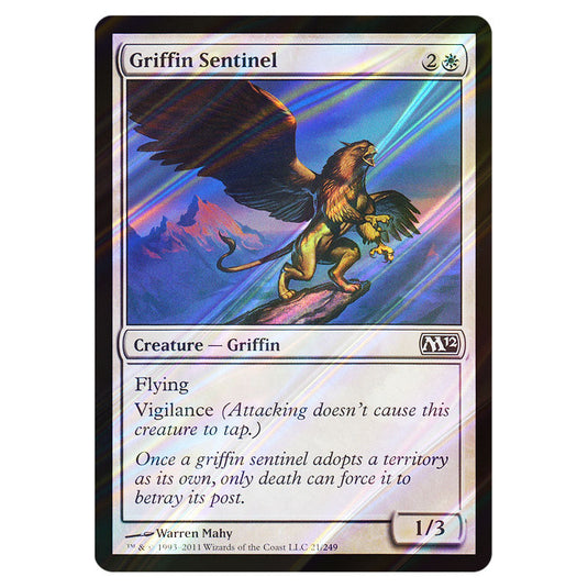 Griffin Sentinel 0021 card from the Magic The Gathering set Magic 2012