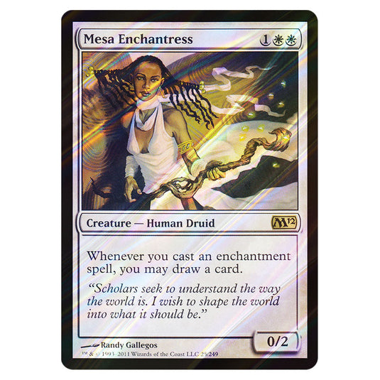 Mesa Enchantress 0025 card from the Magic The Gathering set Magic 2012