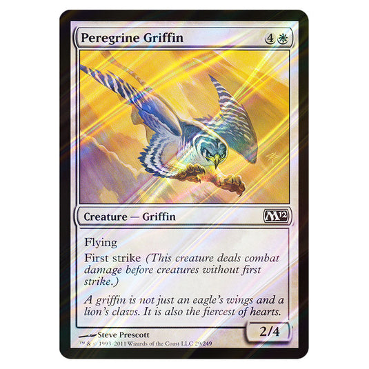 Peregrine Griffin 0029 card from the Magic The Gathering set Magic 2012