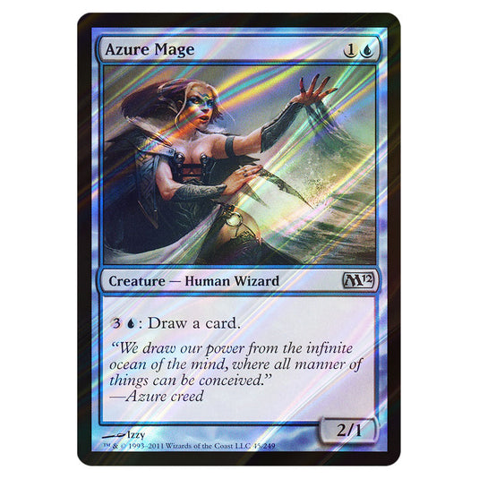 Azure Mage 0045 card from the Magic The Gathering set Magic 2012