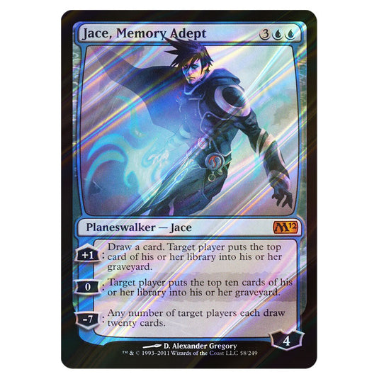 Jace, Memory Adept 0058 card from the Magic The Gathering set Magic 2012