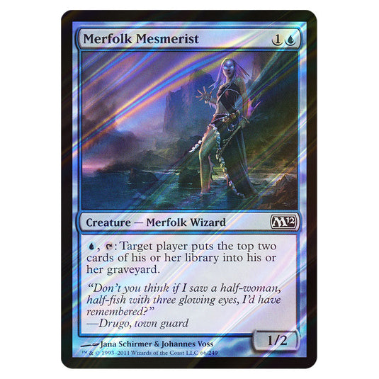 Merfolk Mesmerist 0066 card from the Magic The Gathering set Magic 2012