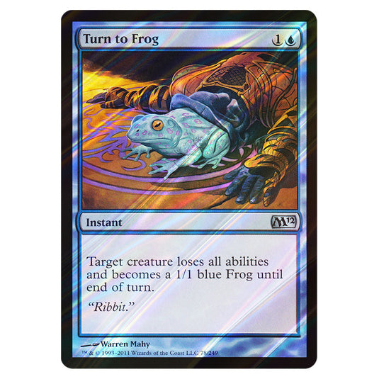 Turn to Frog 0078 card from the Magic The Gathering set Magic 2012