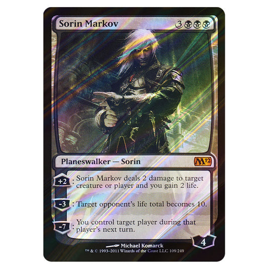 Sorin Markov 0109 card from the Magic The Gathering set Magic 2012