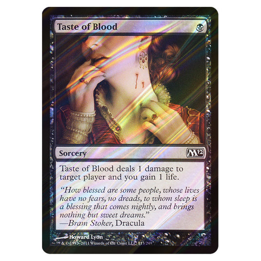 Taste of Blood 0113 card from the Magic The Gathering set Magic 2012