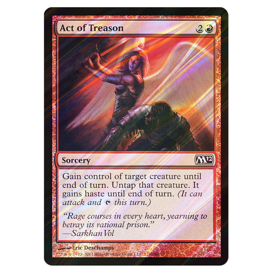 Act of Treason 0121 card from the Magic The Gathering set Magic 2012