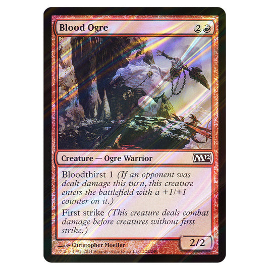 Blood Ogre 0122 card from the Magic The Gathering set Magic 2012