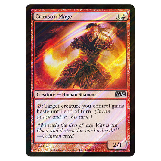 Crimson Mage 0129 card from the Magic The Gathering set Magic 2012