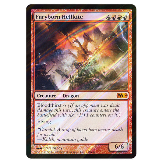 Furyborn Hellkite 0135 card from the Magic The Gathering set Magic 2012