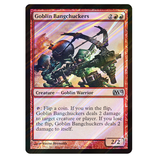 Goblin Bangchuckers 0137 card from the Magic The Gathering set Magic 2012