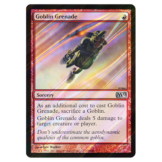 Goblin Grenade 0140 card from the Magic The Gathering set Magic 2012