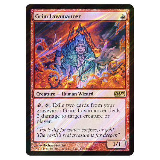 Grim Lavamancer 0145 card from the Magic The Gathering set Magic 2012