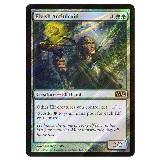 Elvish Archdruid 0172 card from the Magic The Gathering set Magic 2012