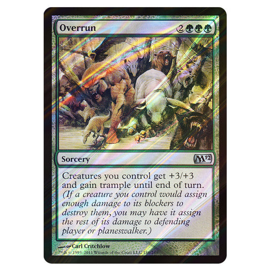 Overrun 0186 card from the Magic The Gathering set Magic 2012