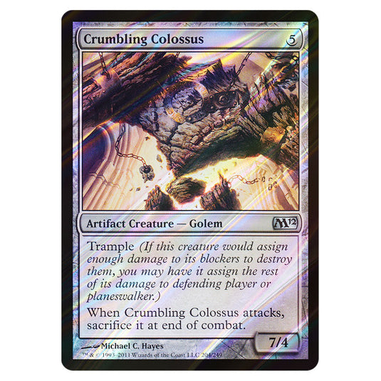 Crumbling Colossus 0204 card from the Magic The Gathering set Magic 2012