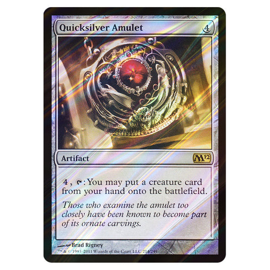 Quicksilver Amulet 0214 card from the Magic The Gathering set Magic 2012