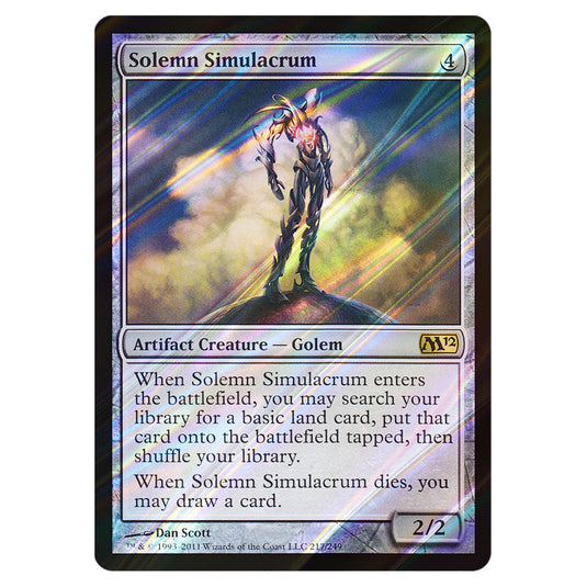 Solemn Simulacrum 0217 card from the Magic The Gathering set Magic 2012