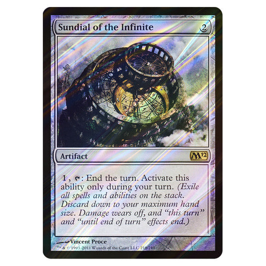 Sundial of the Infinite 0218 card from the Magic The Gathering set Magic 2012