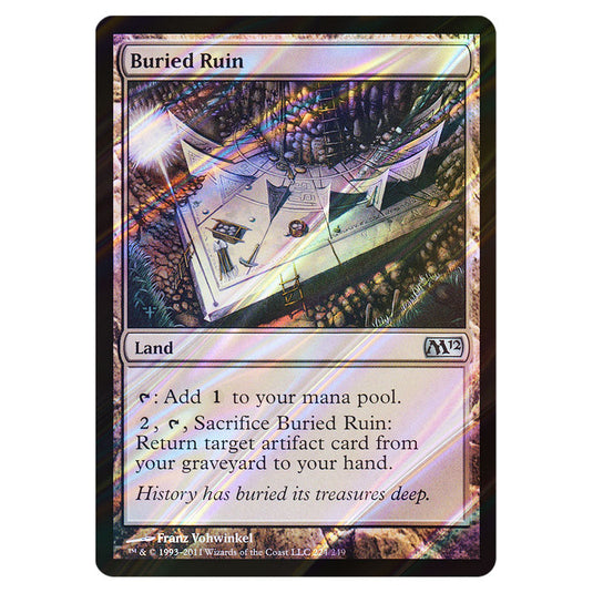 Buried Ruin 0224 card from the Magic The Gathering set Magic 2012