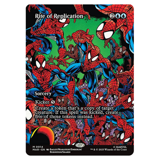Rite of Replication 0014 card from the Magic The Gathering set Marvel Universe