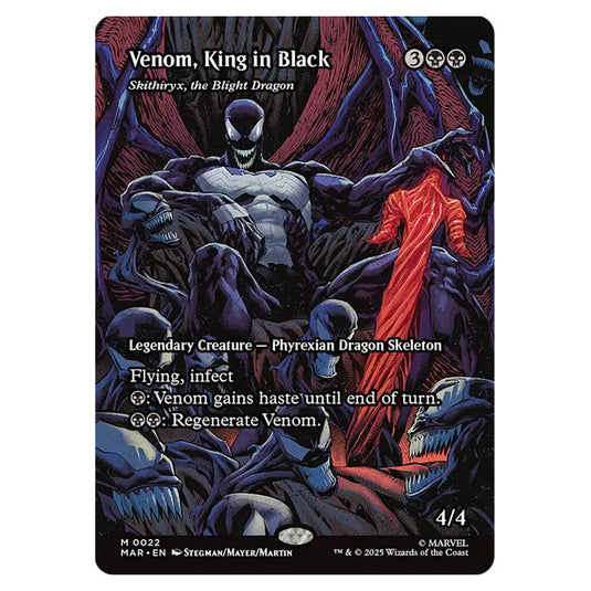 Skithiryx, the Blight Dragon 0022 card from the Magic The Gathering set Marvel Universe