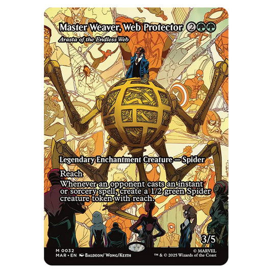 Arasta of the Endless Web 0032 card from the Magic The Gathering set Marvel Universe