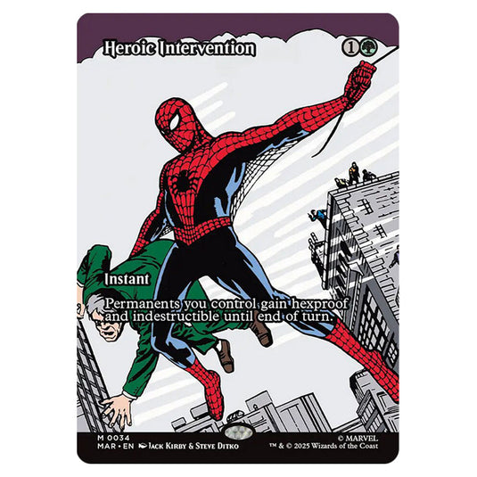 Heroic Intervention 0034 card from the Magic The Gathering set Marvel Universe