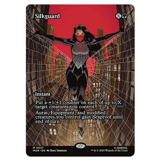 Silkguard 0037 card from the Magic The Gathering set Marvel Universe