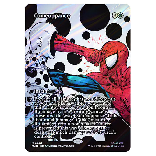 Comeuppance 0001 card from the Magic The Gathering set Marvel Universe