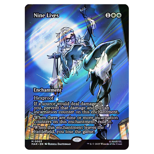 Nine Lives 0003 card from the Magic The Gathering set Marvel Universe